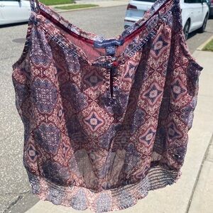 Paisley light crop top